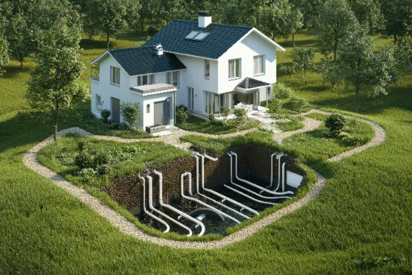 House geothermal energy system sustainable energy