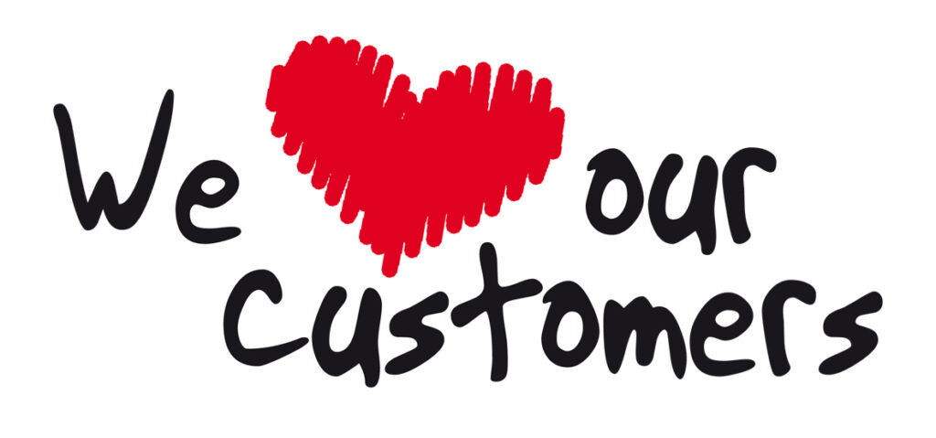 Logo WE LOVE OUR CUSTOMERS